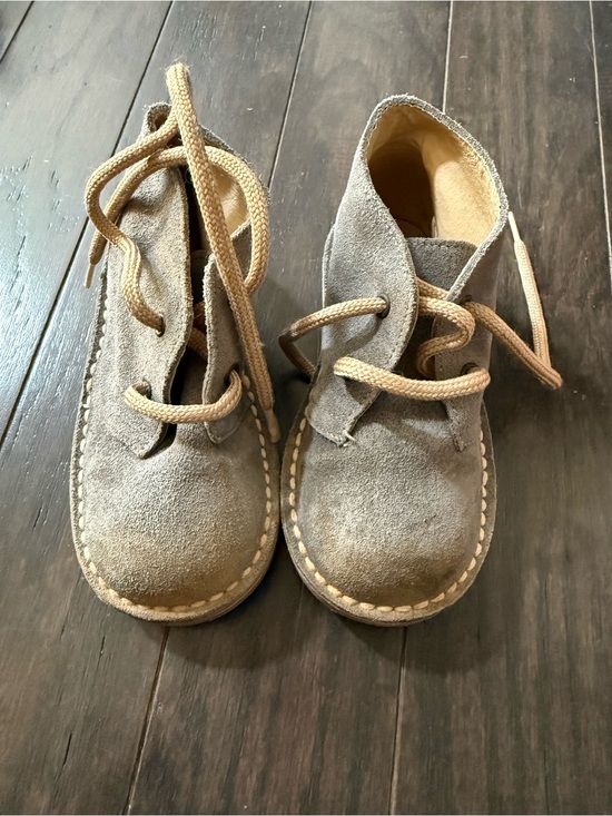 La Coqueta Other - La Coqueta Kids Suede Lace-Up Boots in Taupe: size 23